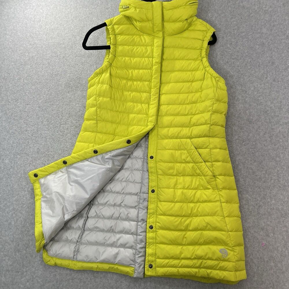Mountain Hardwear Vest Q Shield 650 Down Puffer Womens S green Lightweight - Picture 3 of 16